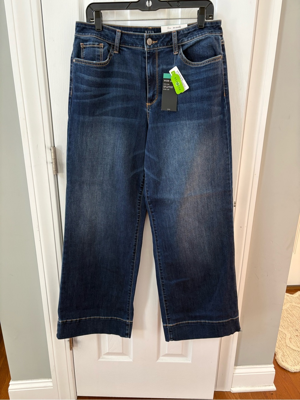 a.n.a Dark Blue Wide-Leg Jeans